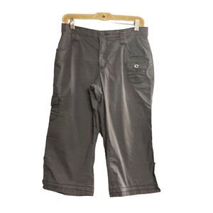 LEE Women’s Cropped Cargo Pants Brown Size 6M Capri